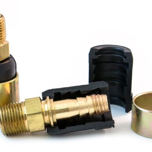 Quick-Fix Kit, for 3/8″ Hose with 3/8″ Fittings and Brass Barb