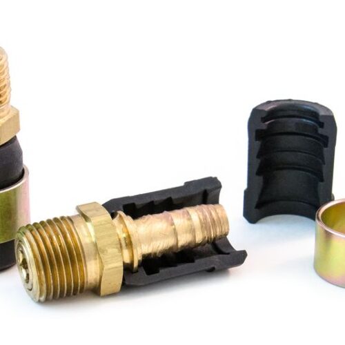 Quick-Fix Kit, for 3/8″ Hose with 1/2″ Fittings and Brass Barb