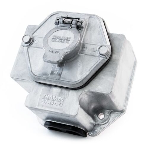 7-Way Zinc Receptacle without Circuit Breakers, Solid Pin, 3″ Box