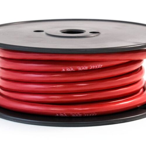 Battery Cable, AWG 4, Red, 25′