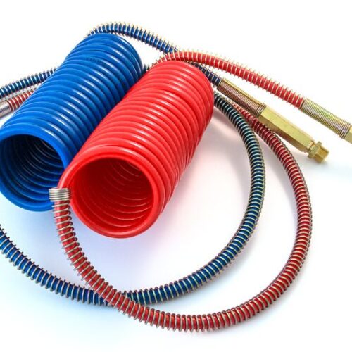 Coiled Air with Brass Handle, 15’with 40″ Lead, SET