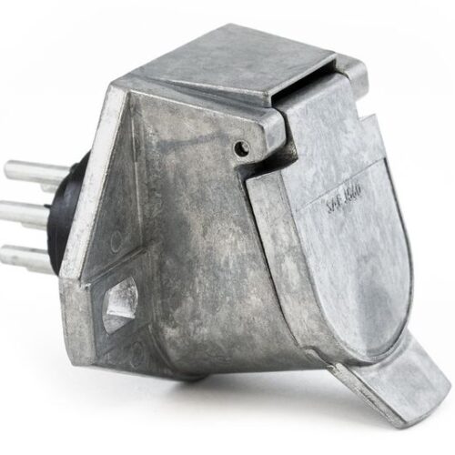 Smart Box Solid Pin 7-Way Receptacle, Zinc