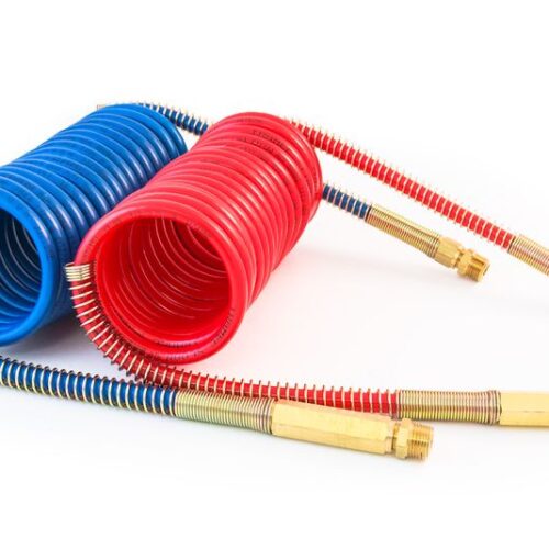 Coiled Air with Brass Handle, 15′, SET