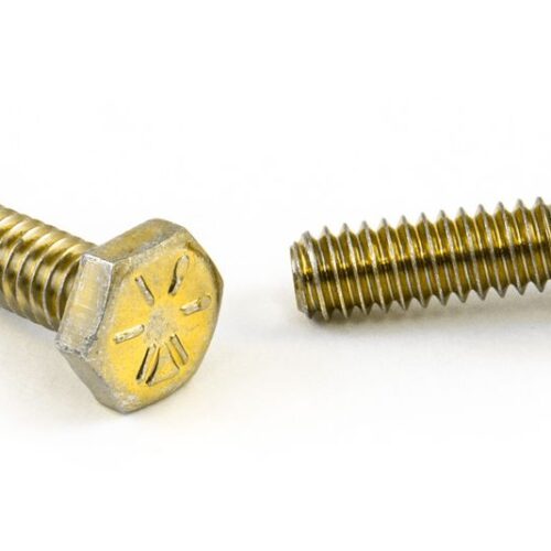 Bolt, Hex Cap Screw, 1/4 x 5 UNC, Grade 8, Yellow Zinc, Pkg 50