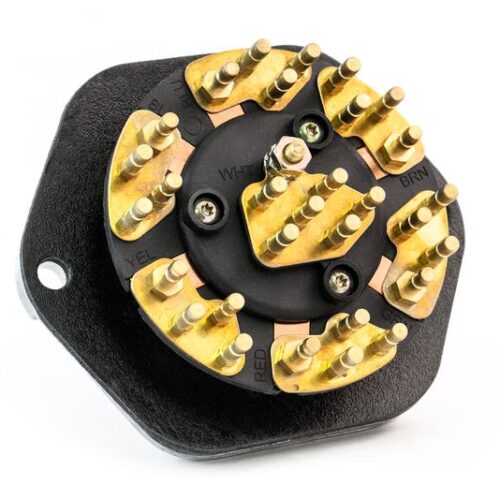 30-Pin Zinc 7-Way Receptacle, Solid Pin