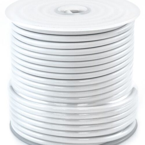 Primary Wire, 1 COND, AWG 12, White, 100′
