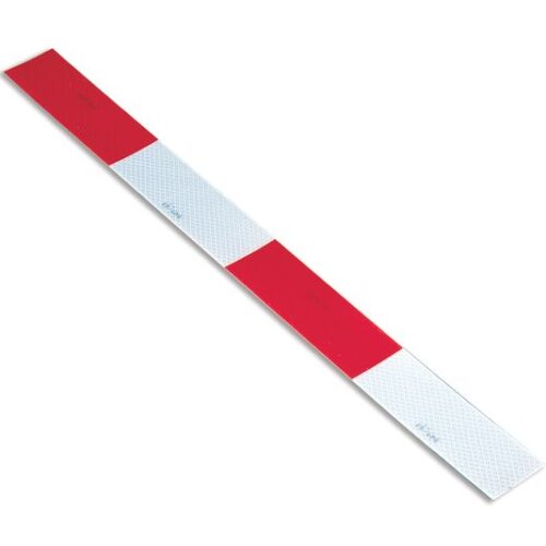 DOT-C2 Reflective Tape, 24″ strip, 6″ red x 6″ white pattern