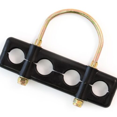 4-Hole Air Hose Clamp, U-Bolt for 3/8″ I.D. Hose