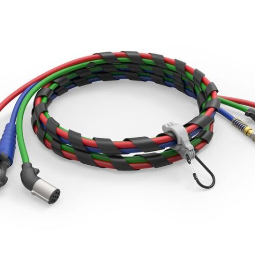 3-in-1 Wrap with Red & Blue Hose, 15′, X31G Hose Grips, Sonogrip ABS Cable, X31C Wide Body Clamp