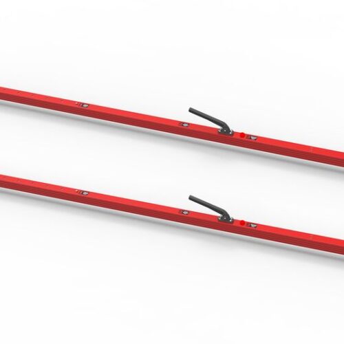 SL-30 Cargo Bar, 84″-114″, Fixed Feet, Red, Pack of 2