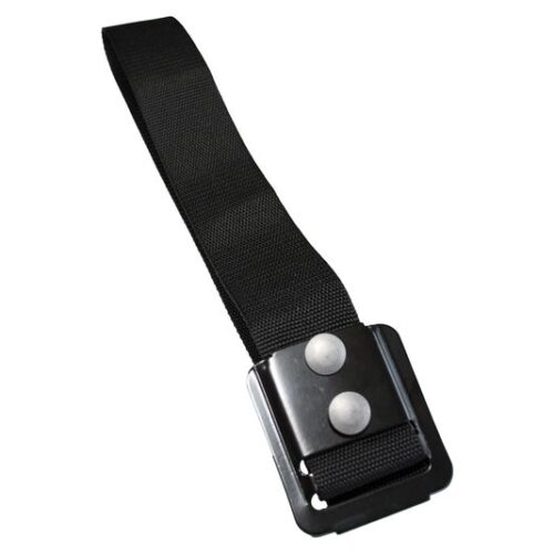 Pull Strap Assembly with Black E-Coat Retainer, 29.50″, Zinc rivets