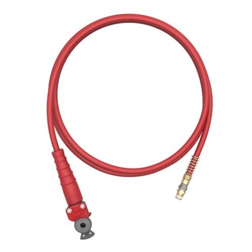 3/8″ Red Jumper Hose, 15′, Red X31G Grip and Emergency Gladhand