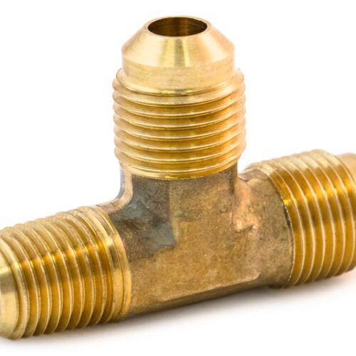 Forged Flare Tee w/ Male Pipe Thread on Run 1/2″X1/2″