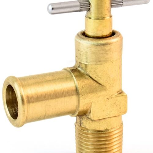 Hose to Male Pipe Truck Valve, Pin Handle, 3/8″ to 3/8″ Pipe