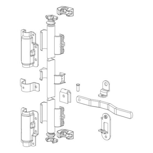 Lock Rod Set, Narrow, Miner Style