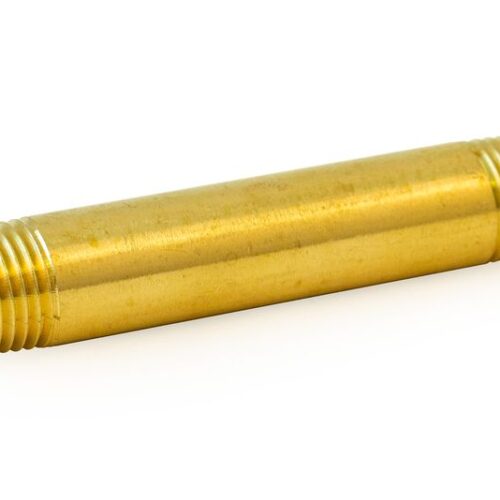 Long Brass Nipple, 1-1/2″ Length, 1/4″