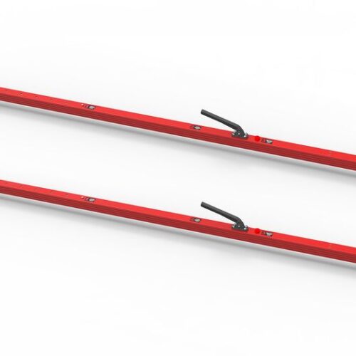 SL-30 Cargo Bar, 84″-114″, Articulating and F-track Ends, Red, Pack of 2