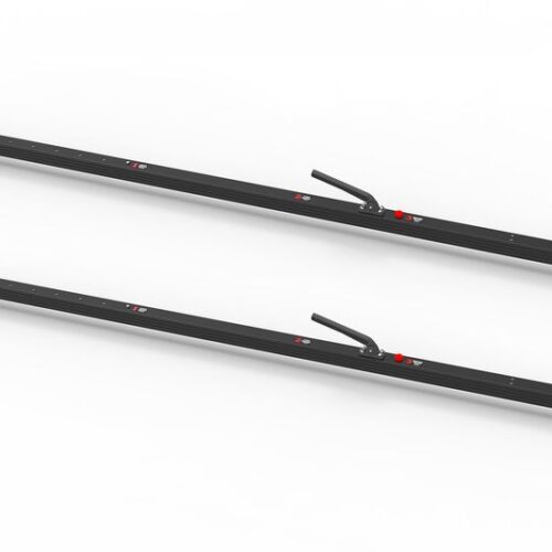 SL-30 Cargo Bar, 84″-114″, Articulating and F-track Ends, Black, Pack of 2