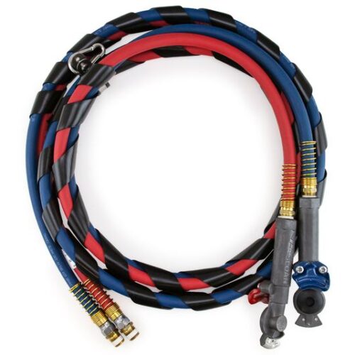 3/8″ X 20′ Blue & Red Jumper Hose with MAXXGrips Set Wrapped